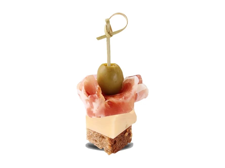 Canapé cu prosciutto și Maasdam