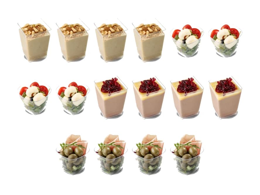 Platou de verrine pentru 2–6 persoane